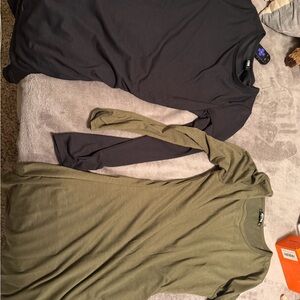 Bodycon long sleeve dress two pack